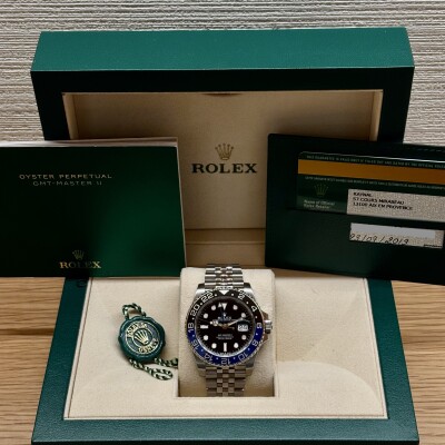 Rolex GMT-Master II “Batman” – Réf. 126710BLNR – Full Set – 2019