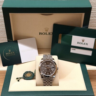 Rolex Datejust 41 – Réf. 126300 – Acier – Cadran Gris – Lunette Acier – Full Set 2020