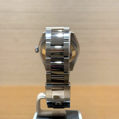 Rolex Datejust 34 – Réf. 115234 – Acier & Or Gris – Cadran Rose – Lunette Cannelée – 2014