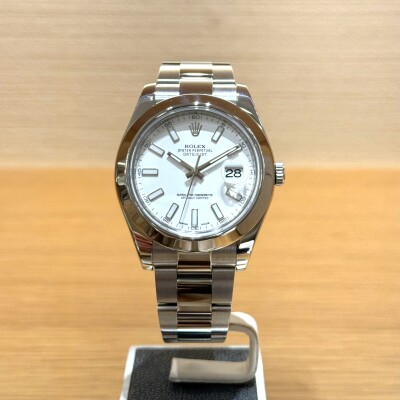 Rolex Datejust 41 – Réf. 116300 – Acier – Cadran Blanc – Lunette Acier – 2015