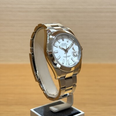 Rolex Datejust 41 – Réf. 116300 – Acier – Cadran Blanc – Lunette Acier – 2015