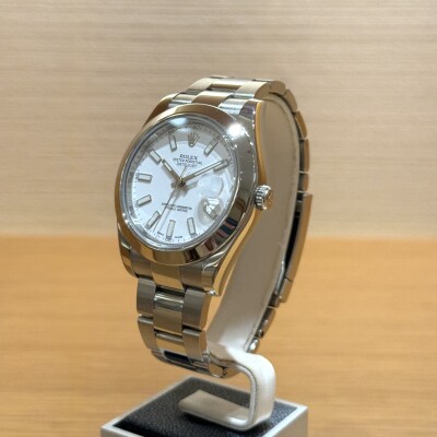 Rolex Datejust 41 – Réf. 116300 – Acier – Cadran Blanc – Lunette Acier – 2015