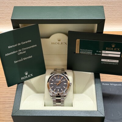 Rolex Milgauss – Réf. 116400 – Acier – Cadran Noir – Lunette Acier – Full Set 2010