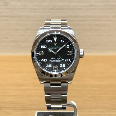 Rolex Air-King – Réf. 116900 – Acier – Cadran Noir – Lunette Acier – Full Set 2022