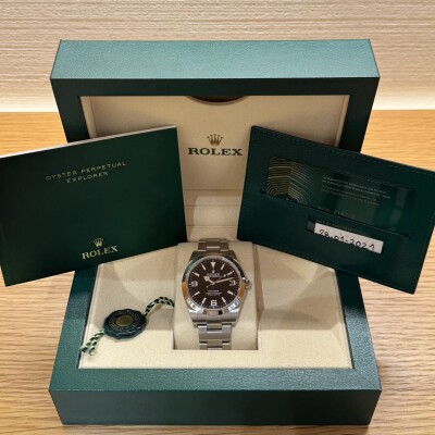 Rolex Explorer 39 – Réf. 214270 – Acier – Cadran Noir – Bracelet Oyster – Full Set 2021