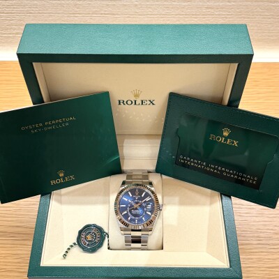 Rolex Sky-Dweller 42 – Réf. 336934 – Acier & Or Blanc – Cadran Bleu – Bracelet Oyster - Full Set