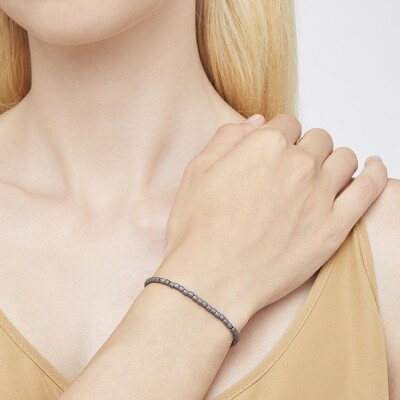 Bracelet Granelli titane or rose 9 ct acier Dodo