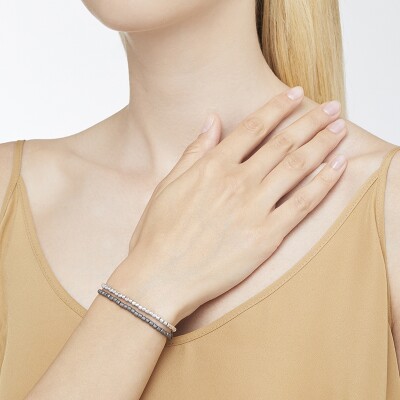 Bracelet Granelli titane or rose 9 ct acier Dodo