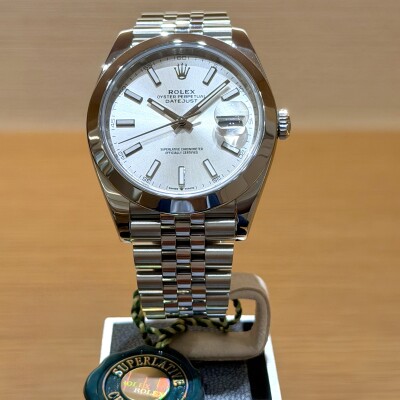 Rolex Datejust 41 – Réf. 126300 – Acier – Cadran Argent – Bracelet Jubilee – Full Set 2023