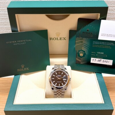 Rolex Datejust 41 – Réf. 126300 – Acier – Cadran Gris – Bracelet Jubilee – Full Set 2021