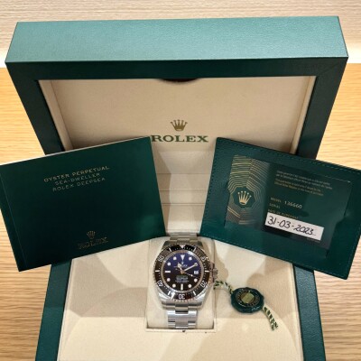 Rolex Deepsea Sea-Dweller 44 – Réf. 136660 – Acier – Cadran D-Blue – Bracelet Oyster – Full Set 2023