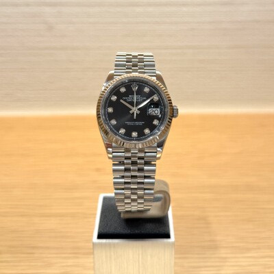 Rolex Datejust 36 – Réf. 126234 – Acier & Or Blanc – Cadran Noir Diamants – Bracelet Jubilee – Full Set 2022