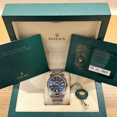 Rolex Oyster Perpetual 41 – Réf. 124300 – Acier – Cadran Bleu – Bracelet Oyster – Full Set 2022