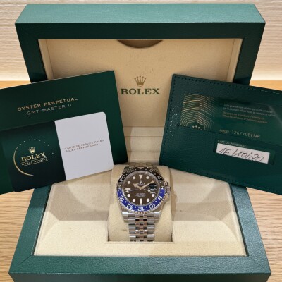 Rolex GMT-Master II 40 – Réf. 126710BLNR – Acier – Cadran Noir – Bracelet Jubilee – Full Set 2020