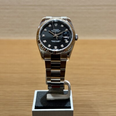 Rolex Datejust 36 – Ref. 116234 – Black Diamond Dial – Oyster Bracelet – 2011 – Full set