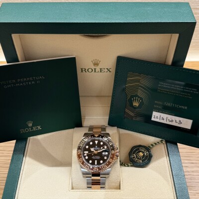 Rolex GMT-Master II 40 – Réf. 126711CHNR – Acier & Or Everose – Cadran Noir – Bracelet Oyster – Full Set 2023