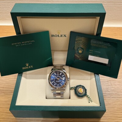 Rolex Sky-Dweller 42 – Réf. 336934 – Acier & Or Blanc – Cadran Bleu – Bracelet Oyster – Full Set