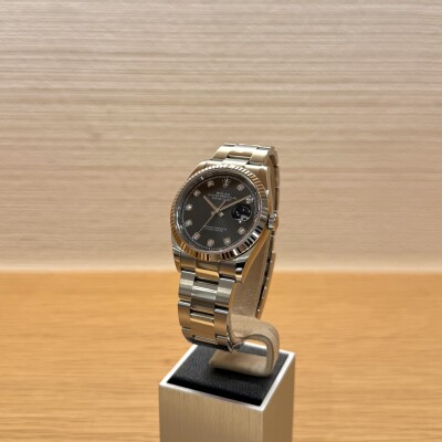 Rolex Datejust 36 – Réf. 126234 – Acier & Or Blanc – Cadran Gris Diamants – Bracelet Oyster – Full Set 2021