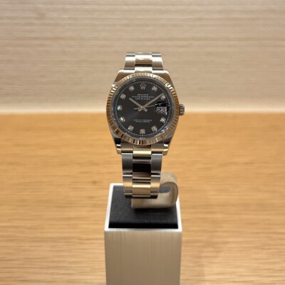 Rolex Datejust 36 – Réf. 126234 – Acier & Or Blanc – Cadran Gris Diamants – Bracelet Oyster – Full Set 2021