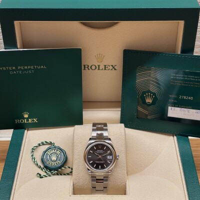 Rolex Datejust 31 – Ref. 278240 – Steel – Slate Grey Dial – Oyster Bracelet – Full Set 2022