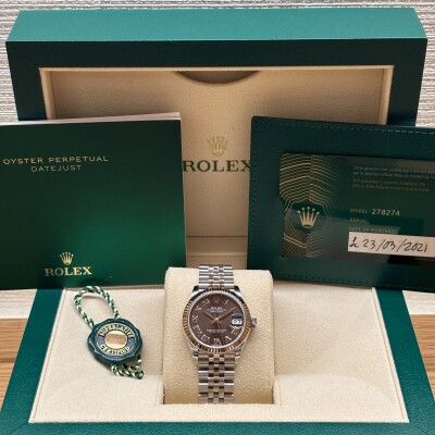 Rolex Datejust 31 – 278274 – 31 mm – 2021 – Full Set