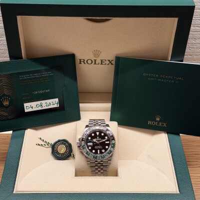 Rolex GMT-Master II – Réf. 126720VTNR – Acier – Lunette Verte & Noire – Full Set – 2024
