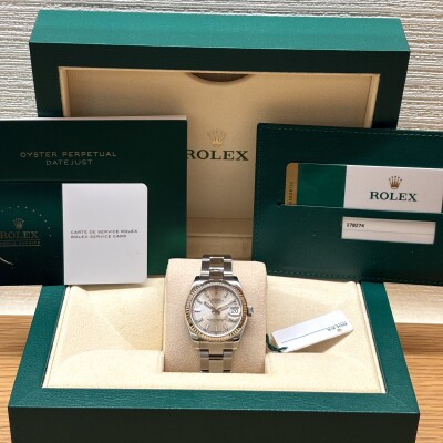 Rolex Datejust 31 – Réf. 178274 – Acier & Or Blanc – Lunette Cannelée – Full Set – 2019