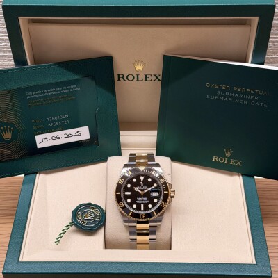 Rolex Submariner Date – Ref. 126613LN – Steel & Yellow Gold – Black Dial – Black Bezel – Full Set 2025