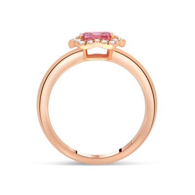 Fleurette Ring – 18K Rose Gold, Pink Sapphire and Diamonds