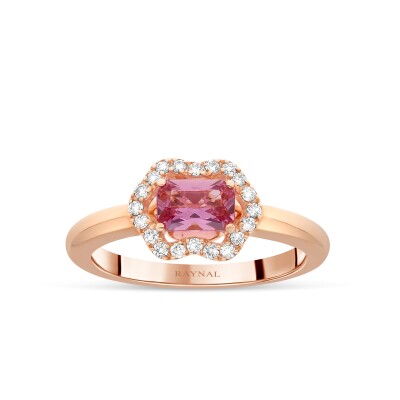 Fleurette Ring – 18K Rose Gold, Pink Sapphire and Diamonds