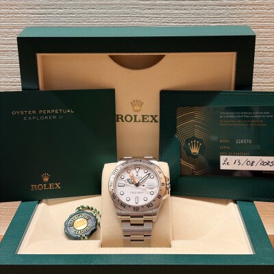 Rolex Explorer II - Ref. 226570 - 2025 - Stainless Steel - 42 mm - White Dial