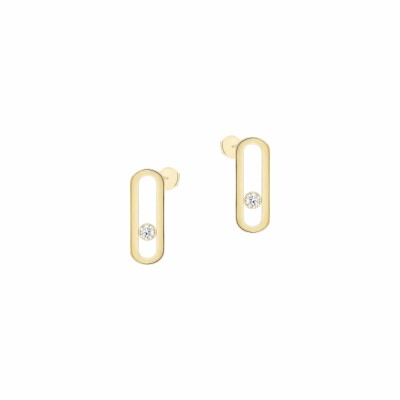 Boucles d'oreilles Messika Move Uno GM en or jaune et diamants