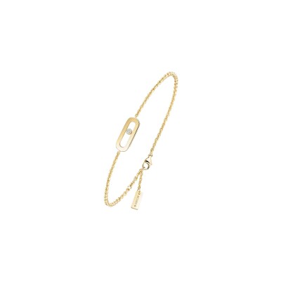 Bracelet Messika Move Uno en or jaune et diamants
