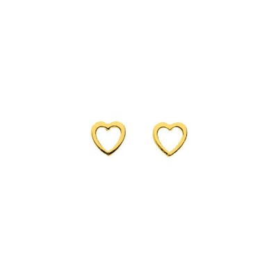 Puces d'oreilles en or jaune