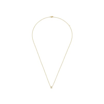 Collier Dinh Van Le Cube Diamant petit modèle en or jaune et diamant