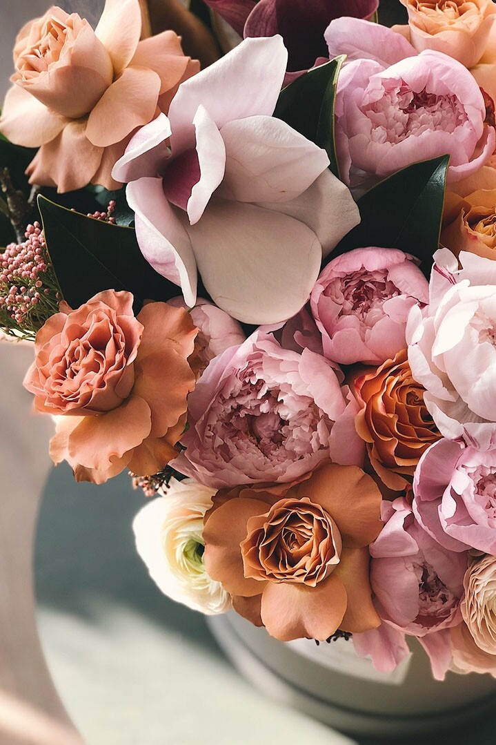 bouquet de fleur rose