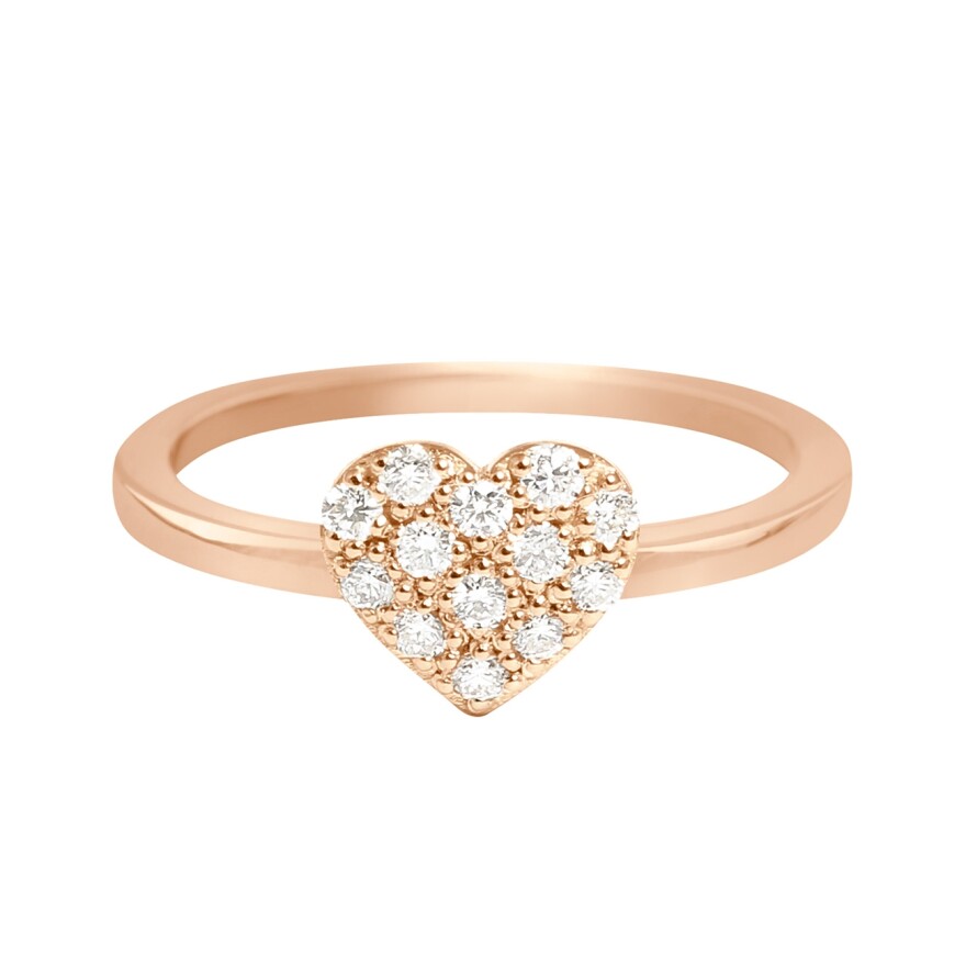 Bague Gigi Clozeau In Love Diamants, or rose