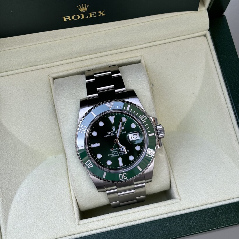 Montre Rolex Submariner Date lunette verte