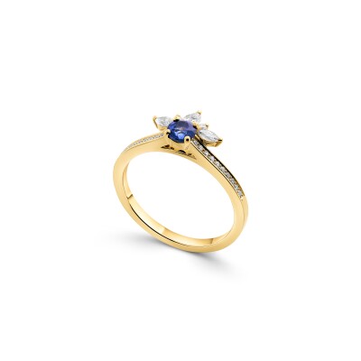 Solitaire Livia Saphir & Diamants