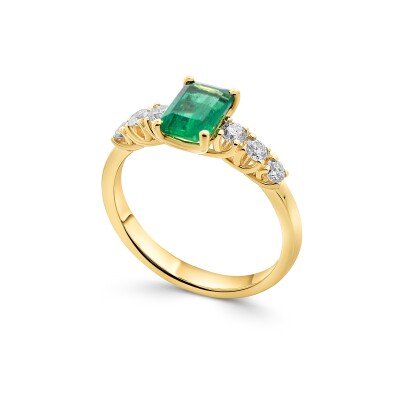 Bague Calista Emeraude & Diamants