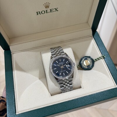 Montre Datejust 36 Bleu Cannelé