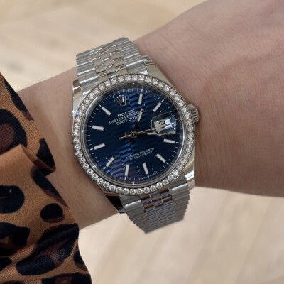 Montre Datejust 36 Bleu Cannelé