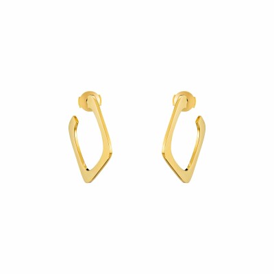 Boucles d'oreilles créoles dinh van Impression en or jaune