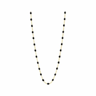 Collier Gigi Clozeau Classique en or jaune et résine noire, 42cm