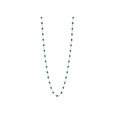 Collier Gigi Clozeau Classique en or jaune et résine jungle, 50cm