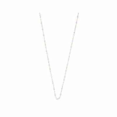 Collier Gigi Clozeau Classique en or rose et résine parme, 42cm