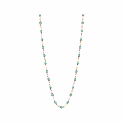 Collier Gigi Clozeau Classique en or rose et résine glacier, 42cm