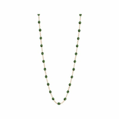 Collier Gigi Clozeau Classique en or rose et résine scarabée, 50cm