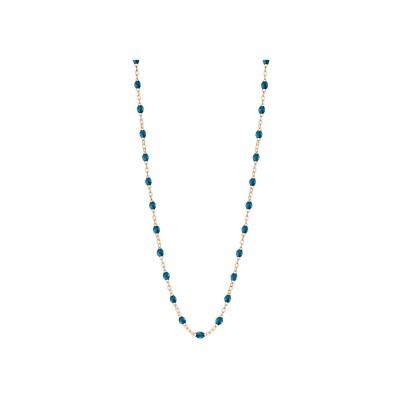 Collier Gigi Clozeau Classique en or rose et résine jungle, 42cm