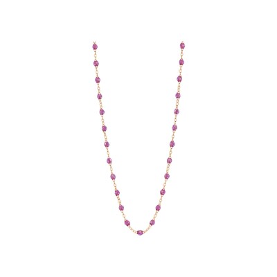 Collier Gigi Clozeau Classique en or rose et résine galaxy, 50cm